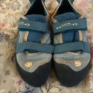 climbing shoes!